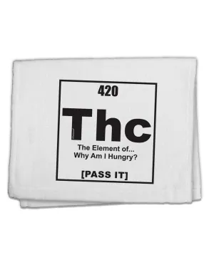 420 Element THC Funny Stoner 11&#x22;x18&#x22; Dish Fingertip Towel by TooLoud