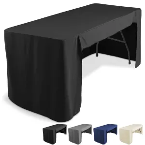 6' Fitted Tablecloth with Open Back - Trade Show Table Cover