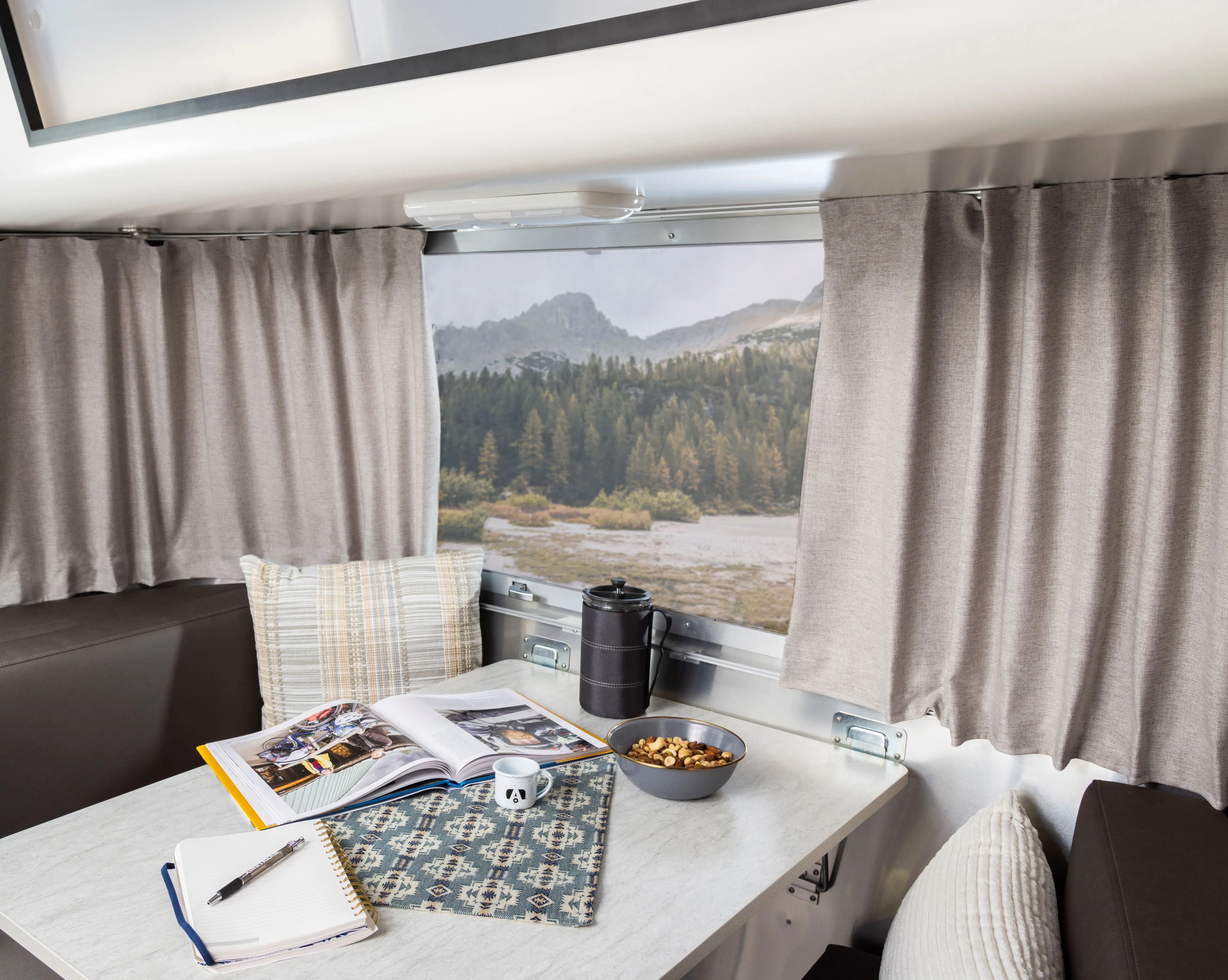 Airstream Solid Custom Curtains for Caravel Travel Trailers