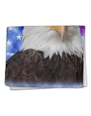 All American Eagle All Over 11&#x22;x18&#x22; Dish Fingertip Towel All Over Print by TooLoud