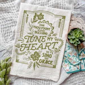 Come Thou Fount / Tune My Heart Hymn Tea Towel