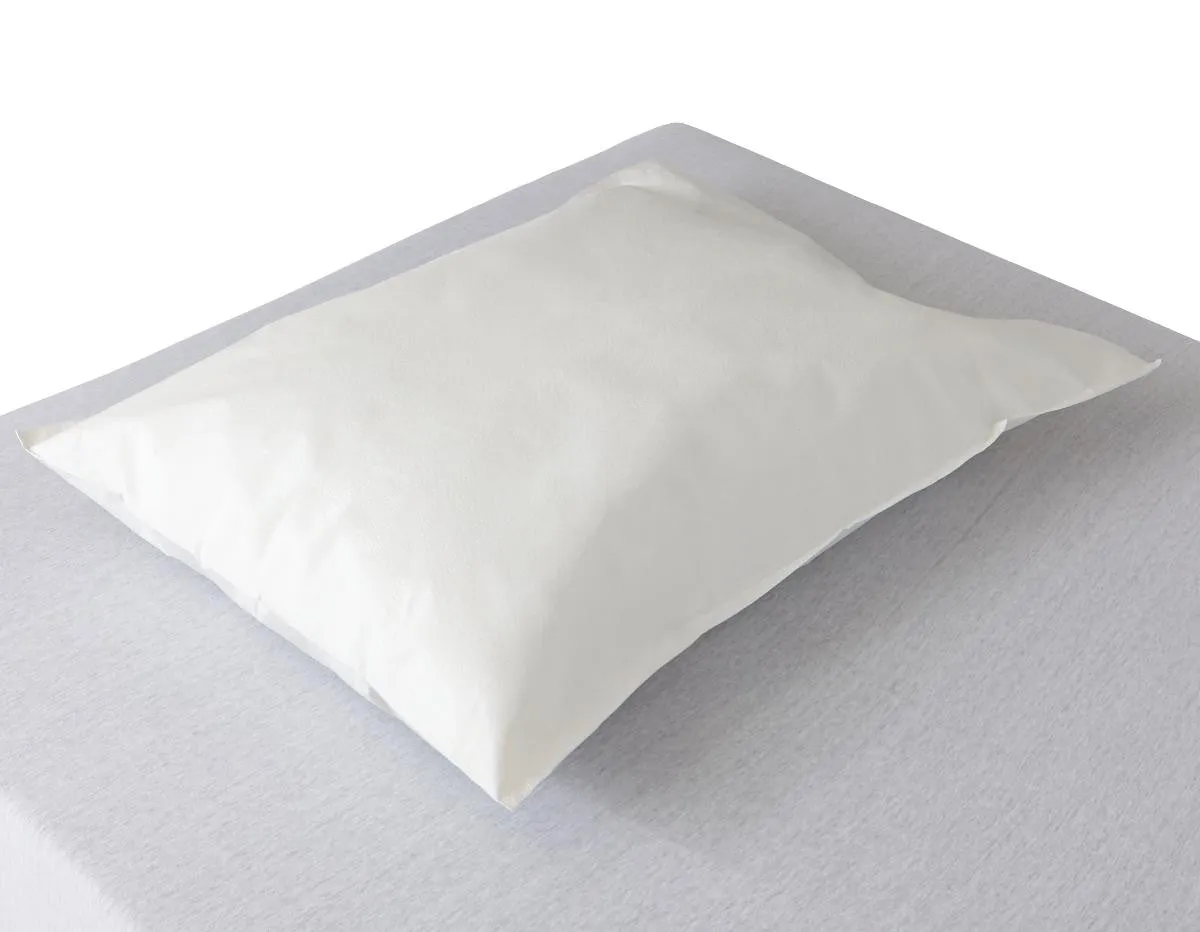 Disposable Tissue / Poly Pillowcase, 21" x 30", White (case of 100)