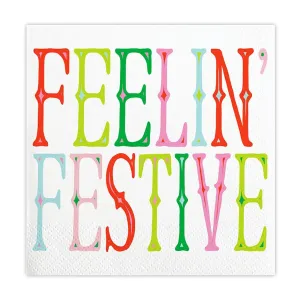 'Feelin' Festive' Beverage Napkins