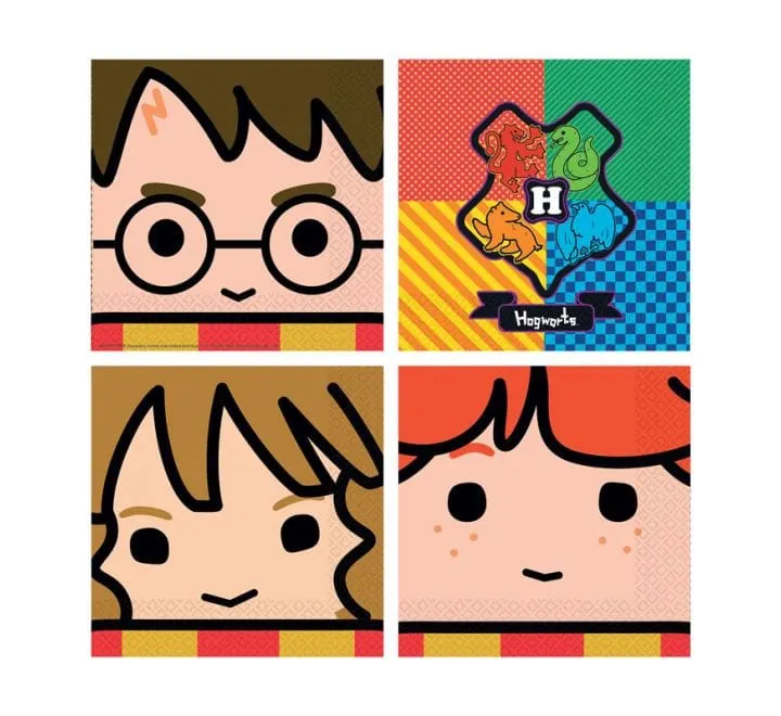 Harry Potter Party Character Napkins x 16