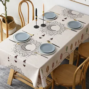 Holiday Night Restaurant PVC Waterproof Tablecloth Oil-Proof