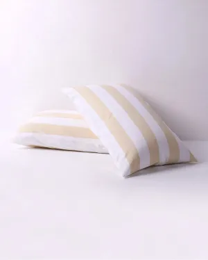 Hommey Pillowcase Set - Biscotti Stripes