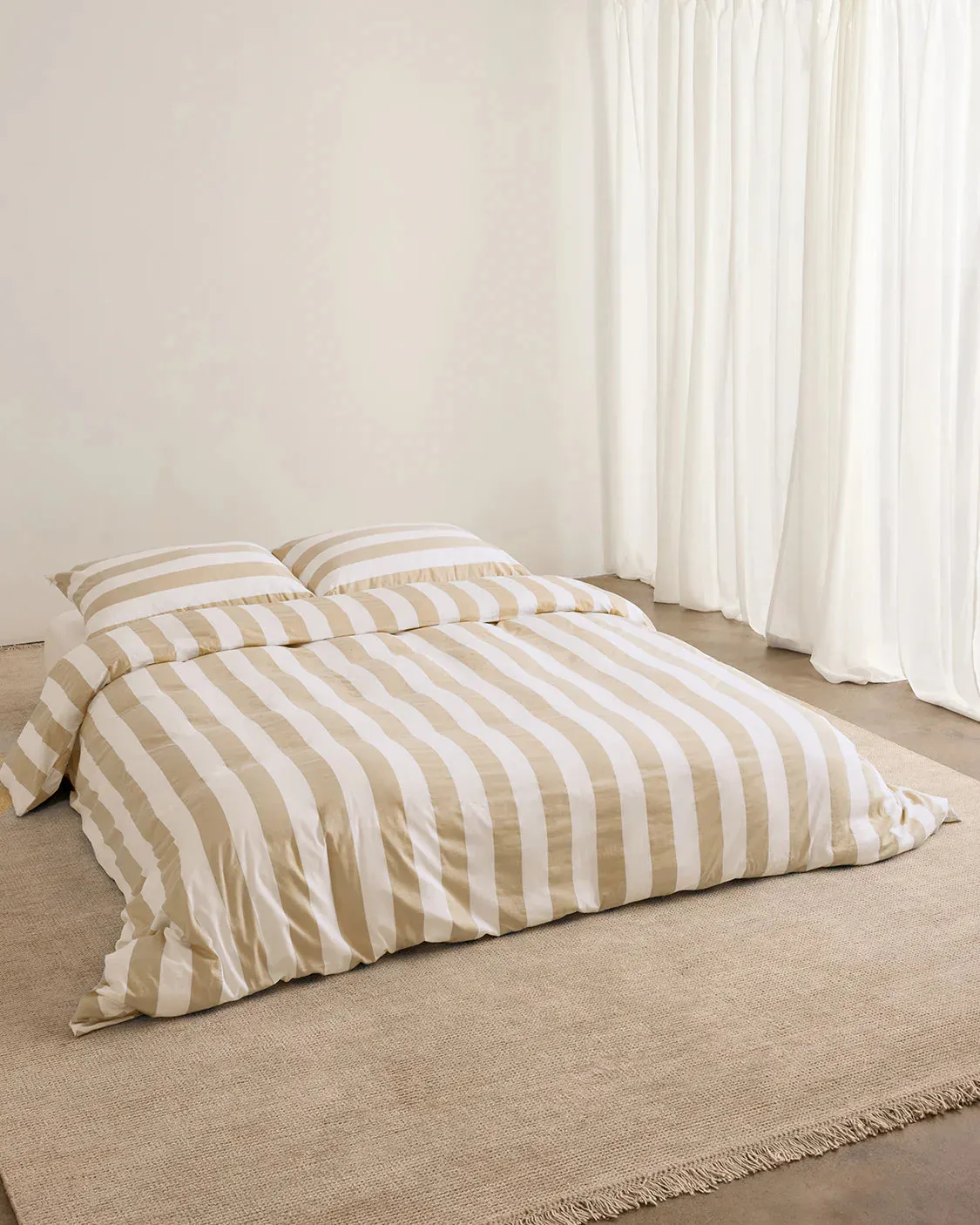 Hommey Pillowcase Set - Biscotti Stripes