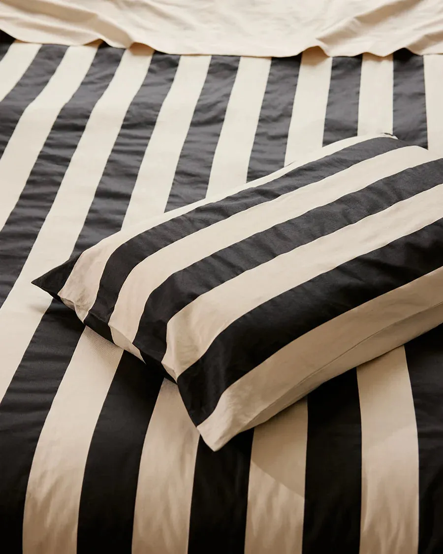 Hommey Pillowcase Set - Vanilla Bean Stripe