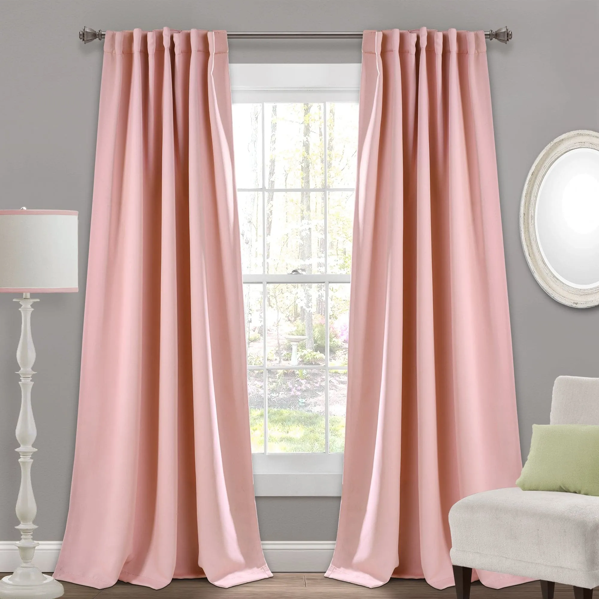 Insulated Back Tab Blackout Curtain Panel Set