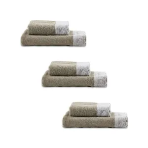 Le Telerie - Textile - SET SPUGNA ELLY 3 3 BEIGE