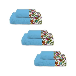 Le Telerie - Textile - SET SPUGNA PORTO 3 3 BLU