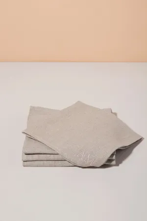 Linen Napkins 4 Pack - Flax