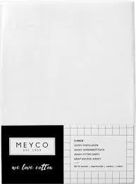 Meyco  Fitted Sheet 2 pack 120 x 60 cm