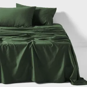 Nara Bamboo Cotton 400TC Sheet Set FOREST by LINEN HOUSE