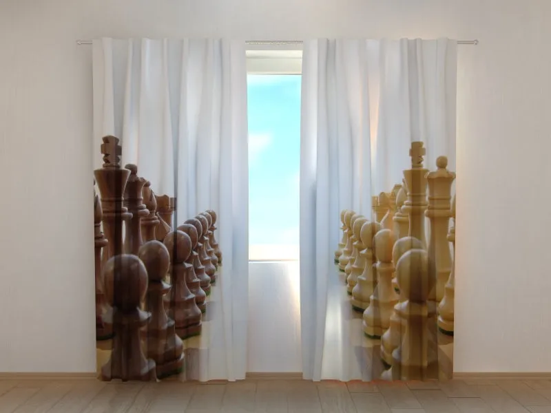 Photo Curtain Chess Forces