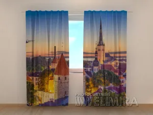 Photo Curtain Dawn in Tallinn