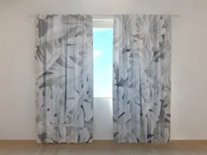 Photo Curtain Floral Relief