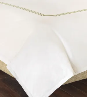 Tessa Ivory Duvet Cover in Pear