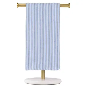 The Royal Standard - Seersucker Hand Towel   Blue/White   20x28